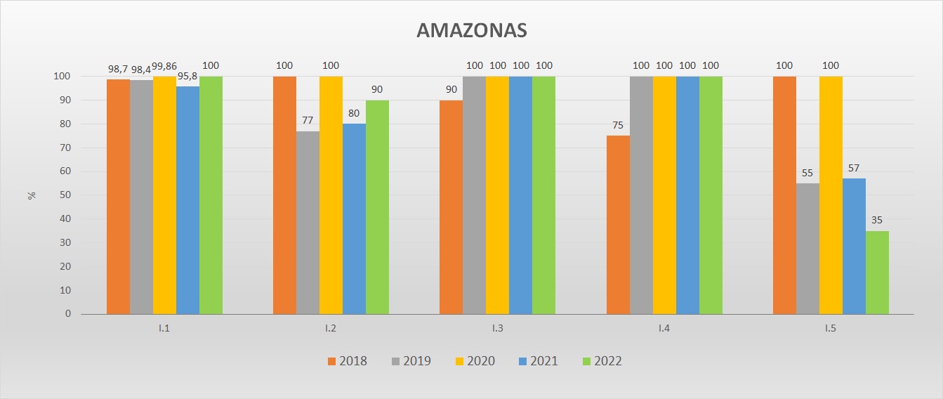 Gráfico das metas federativas Progestão 2 AM Gráfico das metas federativas Progestão 2 AM